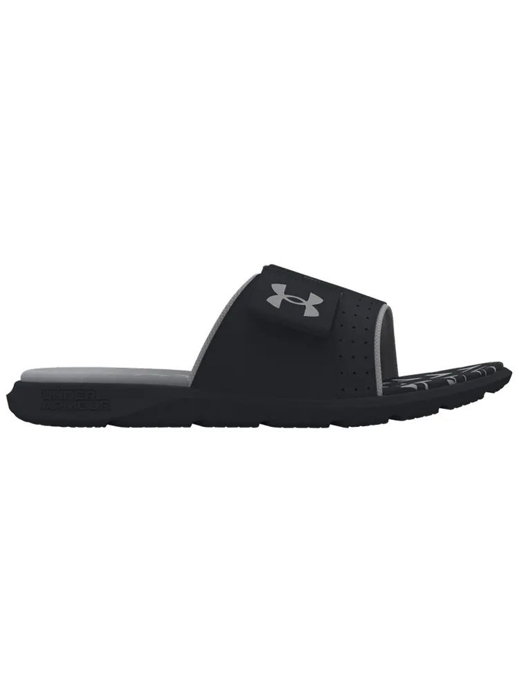 Шлепанцы Under Armour Mercenary Slide 'Black Mod Grey' — изображение 1 из 1, черный серый