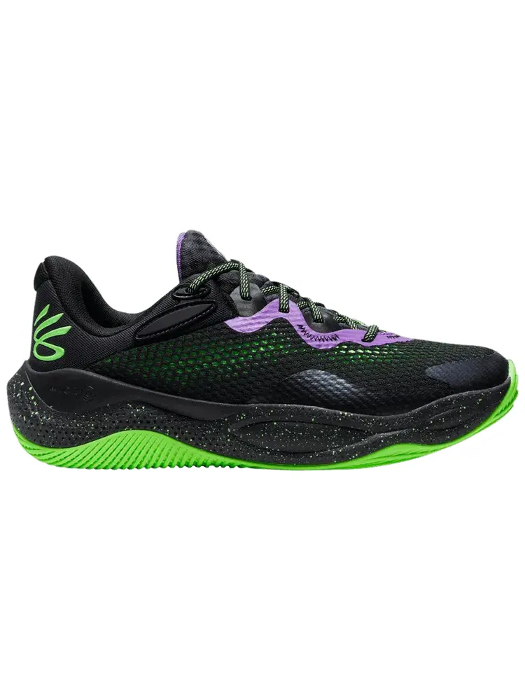 Кроссовки Under Armour Curry Splash 24 AP 'Purple Lavish Hyper Green' — изображение 1 из 1, фиолетовый зеленый