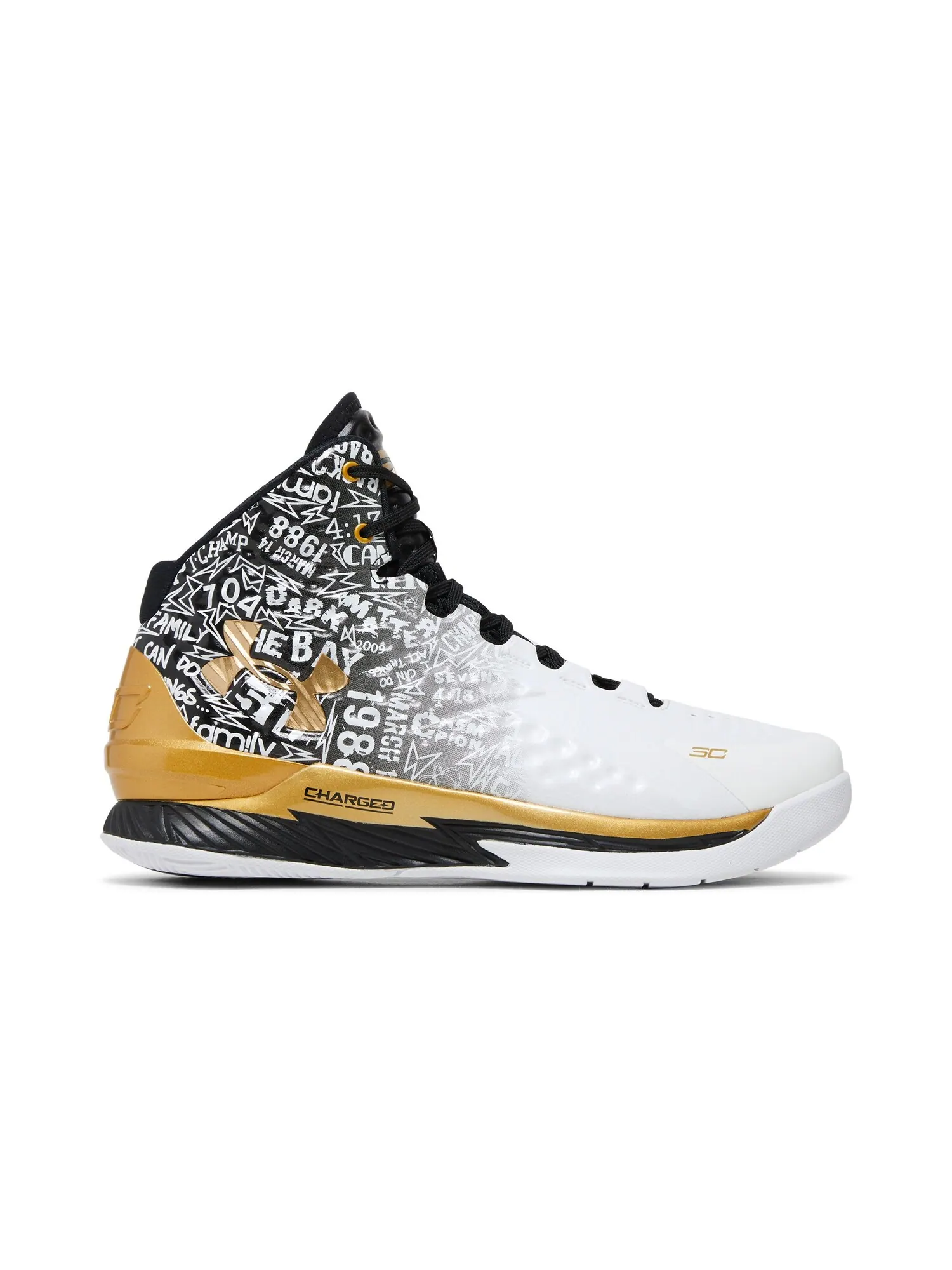 Кроссовки Curry Pack 2023 Under Armour — изображение 2 из 9, черный/белый