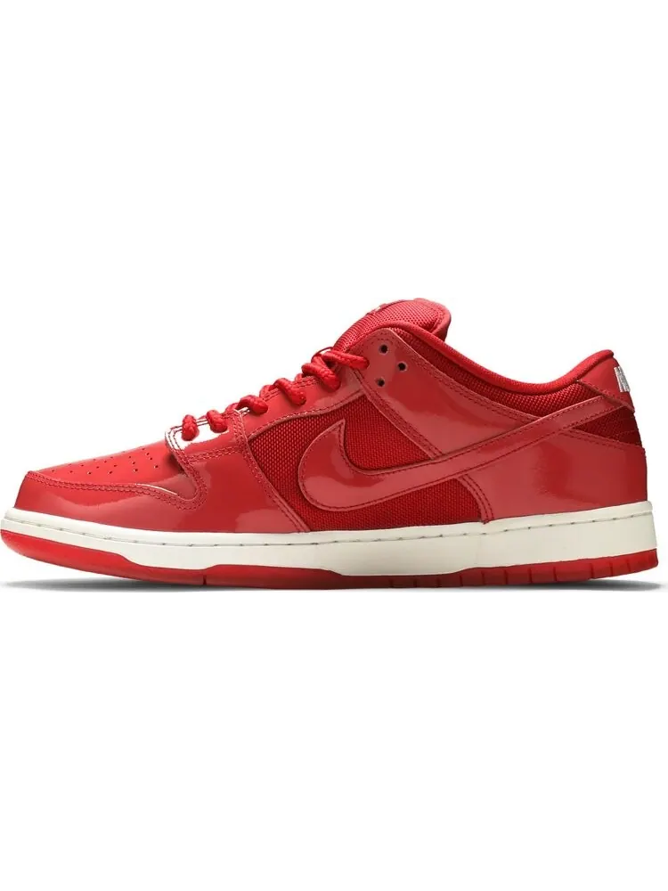 Кроссовки Nike Dunk Low Pro SB 'Red Patent Leather' — изображение 3 из 8, красный