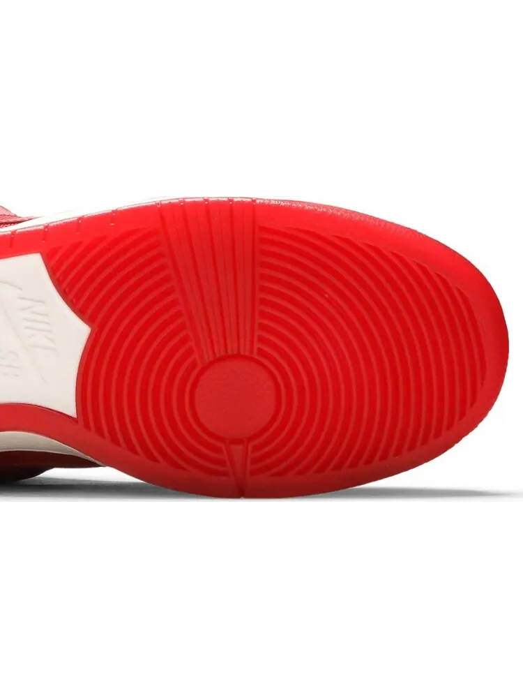 Кроссовки Nike Dunk Low Pro SB 'Red Patent Leather' — изображение 5 из 8, красный