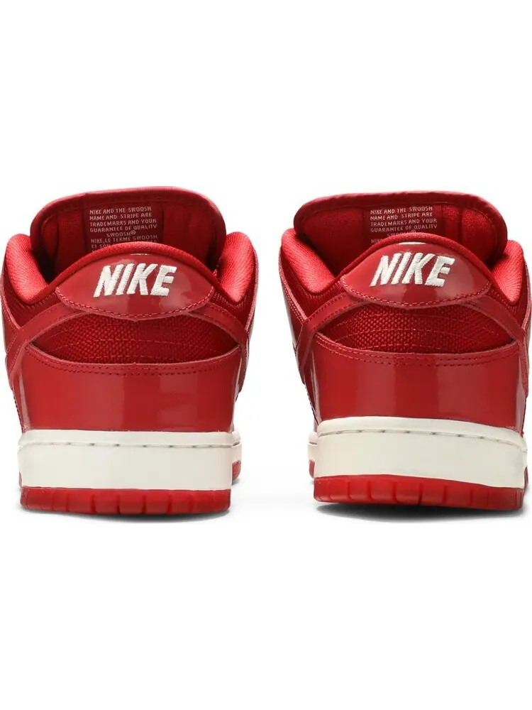 Кроссовки Nike Dunk Low Pro SB 'Red Patent Leather' — изображение 6 из 8, красный