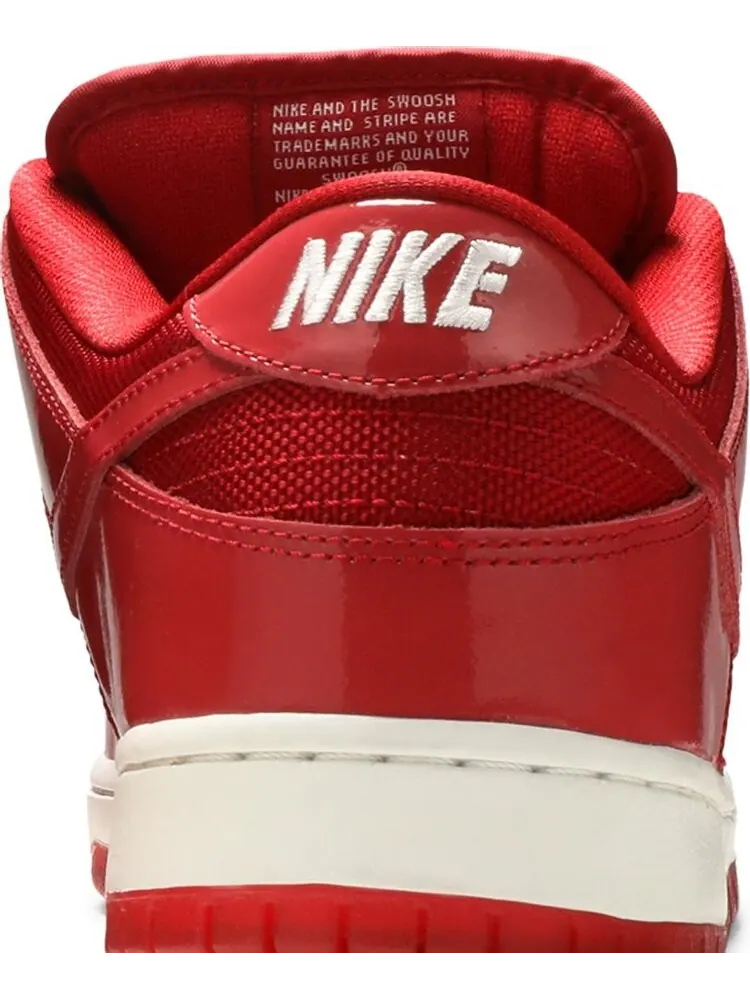 Кроссовки Nike Dunk Low Pro SB 'Red Patent Leather' — изображение 7 из 8, красный