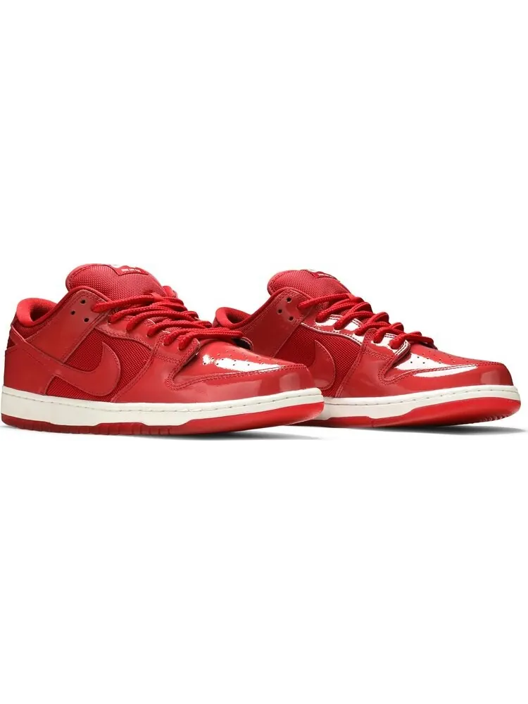 Кроссовки Nike Dunk Low Pro SB 'Red Patent Leather' — изображение 8 из 8, красный