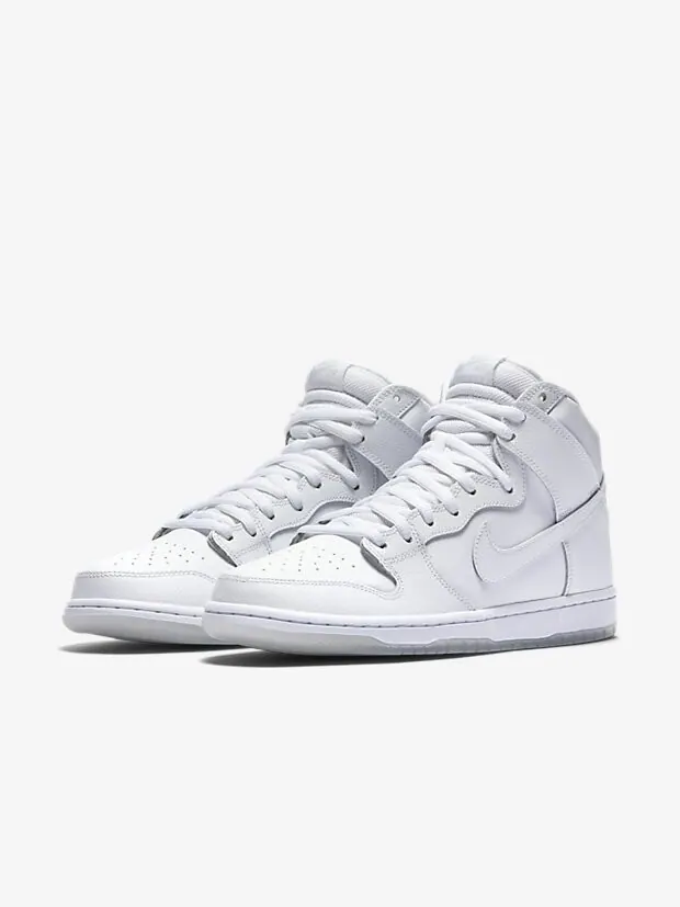 Кроссовки Nike SB Dunk High Pro 'White Ice' — изображение 2 из 4, белый