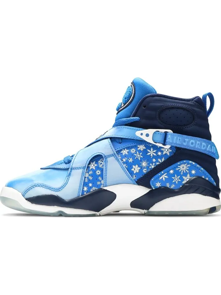Кроссовки Air Jordan 8 Retro GS Snowflake — изображение 3 из 8, синий