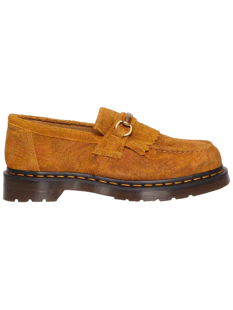 Кроссовки Dr. Martens Adrian Snaffle Marbled Suede Loafer 'Brown Mustard'