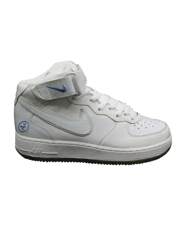 Кроссовки Nike Air Force 1 Mid — изображение 1 из 1, белый/белый-синий