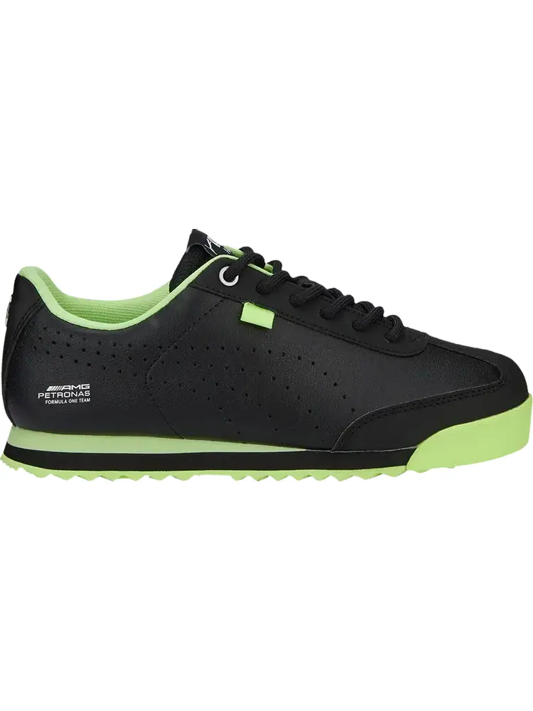 Кроссовки Puma Mercedes-AMG Petronas F1 x Roma Via Big Kid Black Fizzy Apple — изображение 1 из 1, черный