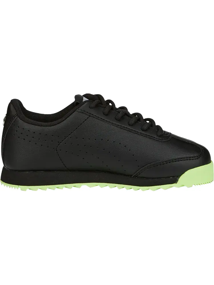 Кроссовки Puma Mercedes-AMG Petronas F1 x Roma Perforated Little Kid Black Fizzy Apple — изображение 1 из 1, черный