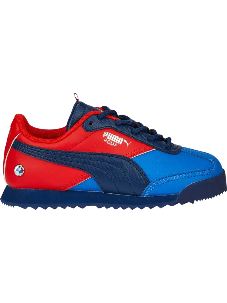 Кроссовки Puma BMW Motorsport x Roma Via Little Kid Strong Blue Fiery Red — изображение 1 из 1, синий