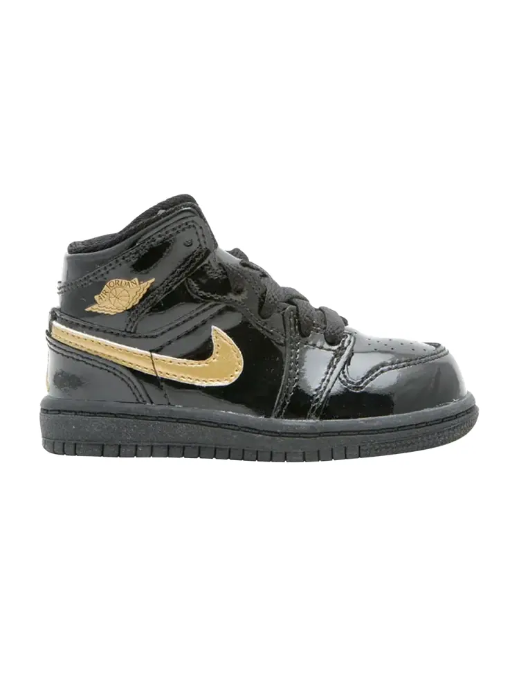 Кроссовки Air Jordan Baby Jordan 1 Retro 'Metallic Gold' — изображение 1 из 1, черный