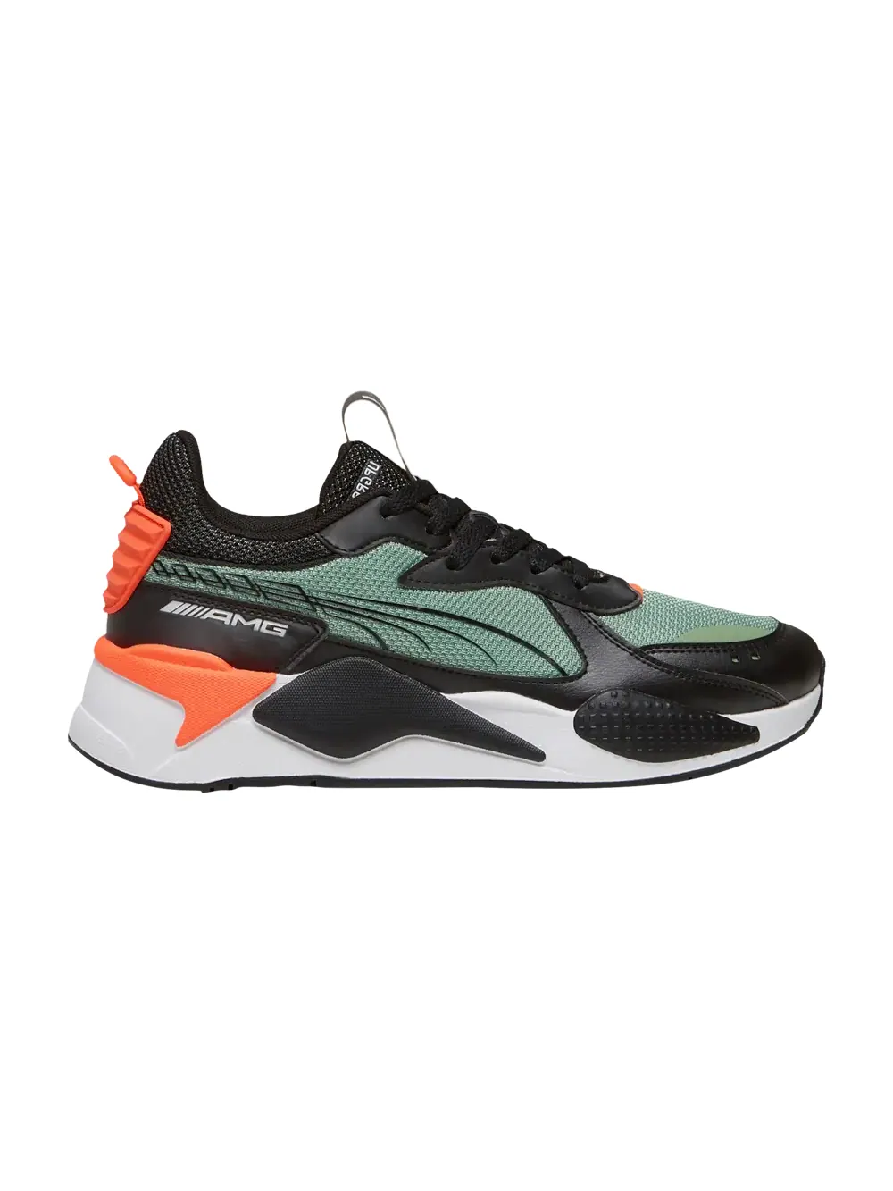 Кроссовки Mercedes-AMG Petronas F1 x RS-X Puma — изображение 1 из 1, черный/зеленый/неоновый