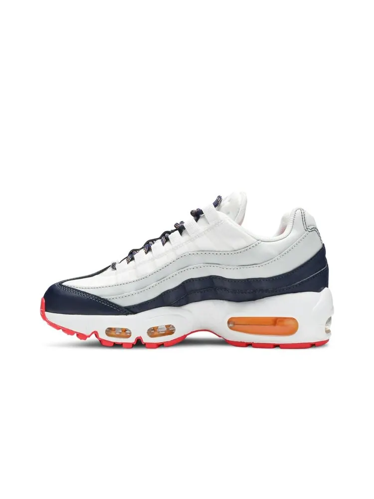 Кроссовки Nike Wmns Air Max 95 'Navy Orange' — изображение 3 из 4, белый