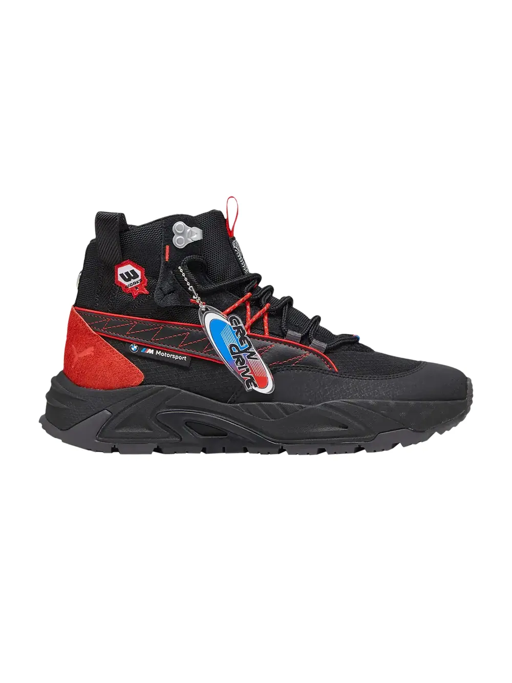 Кроссовки BMW Motorsport x RS-Trck Mid Puma — изображение 1 из 1, черный/красный