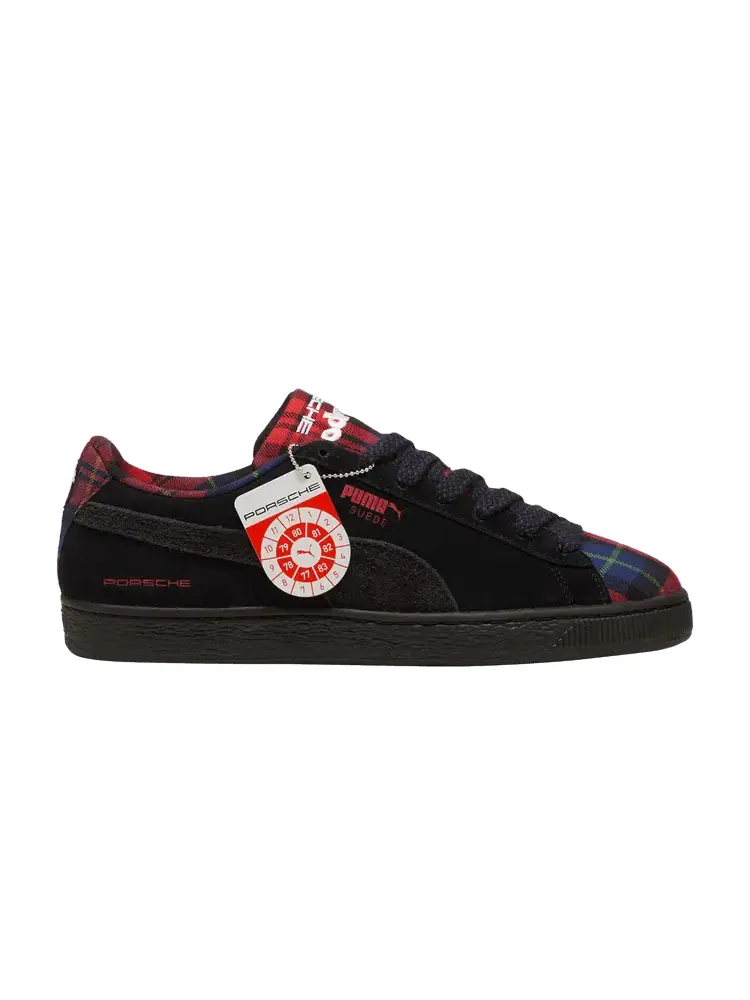 Кроссовки Puma Porsche Legacy x Suede Classic 'Tartan - Black' — изображение 1 из 1, черный