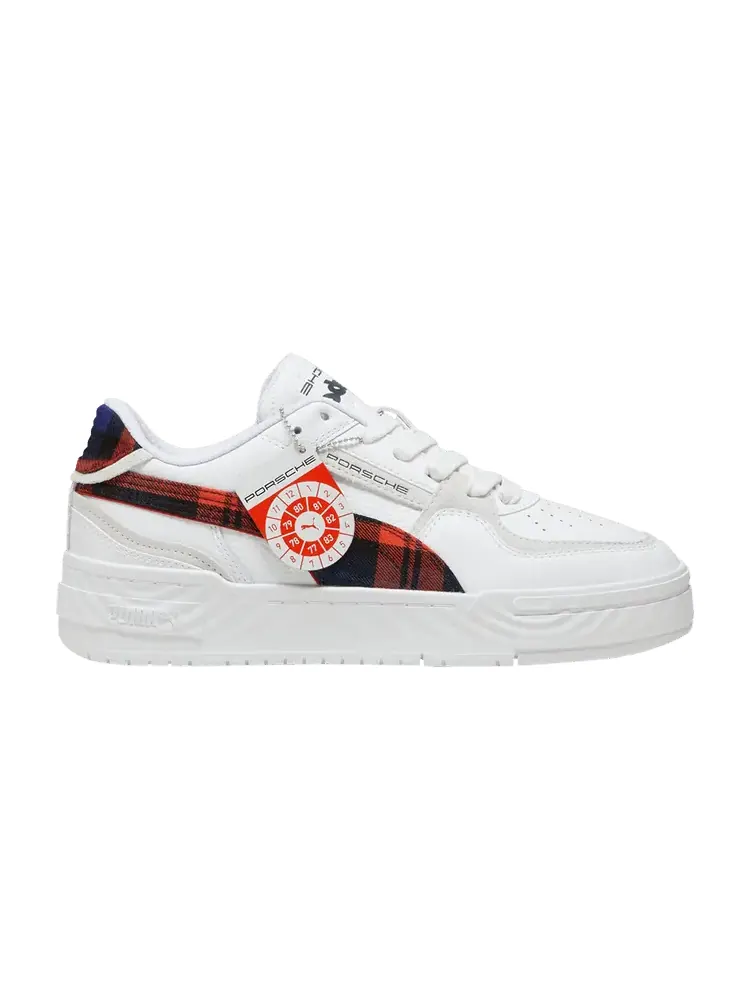Кроссовки Puma Porsche Legacy x CA Pro 'Tartan Formstrip - White Redmazing' — изображение 1 из 1, белый