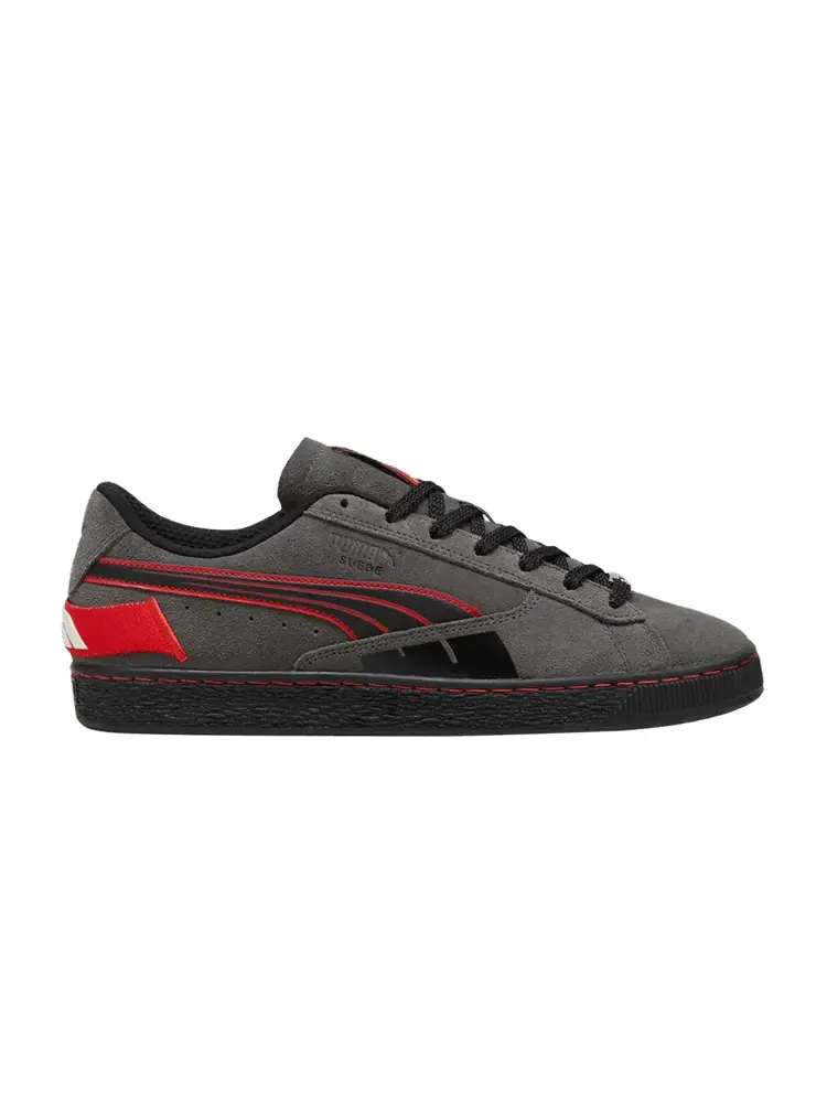Кроссовки Formula 1 x Suede T 'Shadow Grey Pop Red' — изображение 1 из 1, серый красный