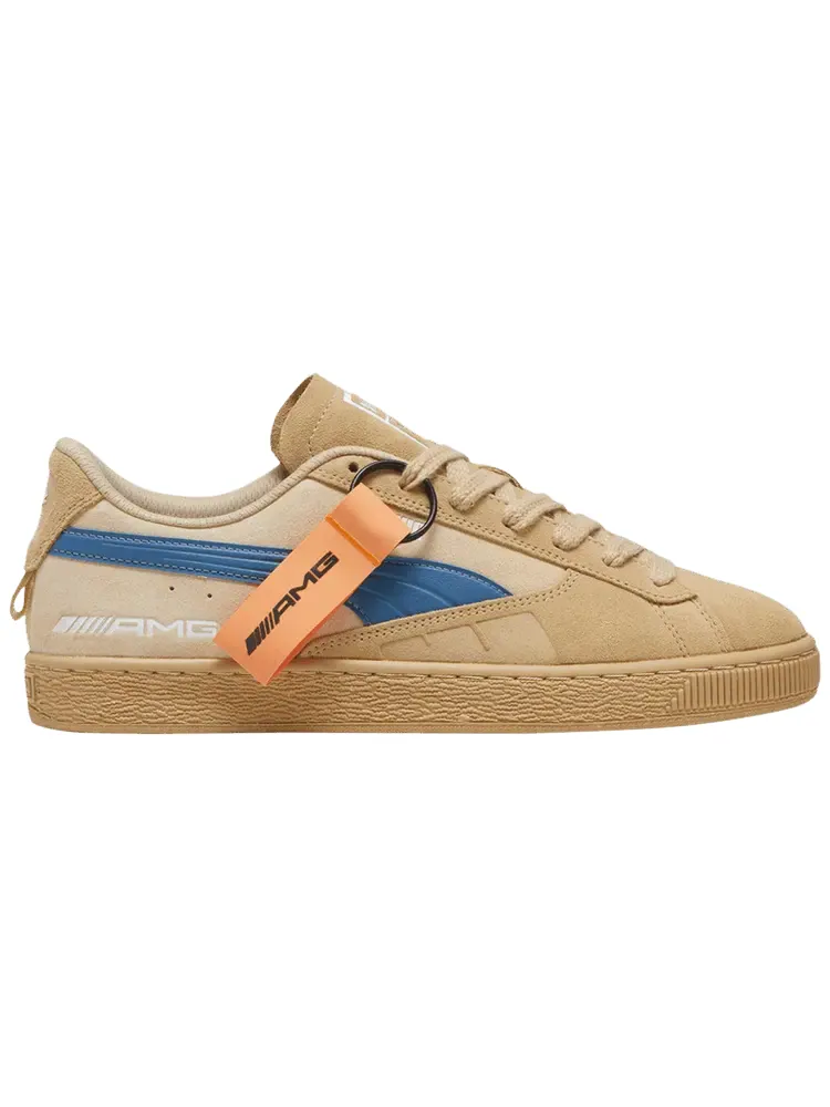 Кроссовки Puma Mercedes-AMG Petronas Motorsport x Suede 'Sand Dune Blue Horizon' — изображение 1 из 1, бежевый