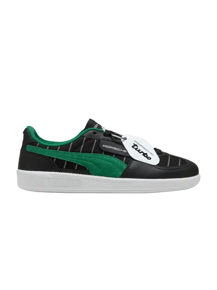 Кроссовки Puma Porsche Legacy x Palermo 'Pinstripe Pack - Black Archive Green' — изображение 1 из 1, черный/зеленый