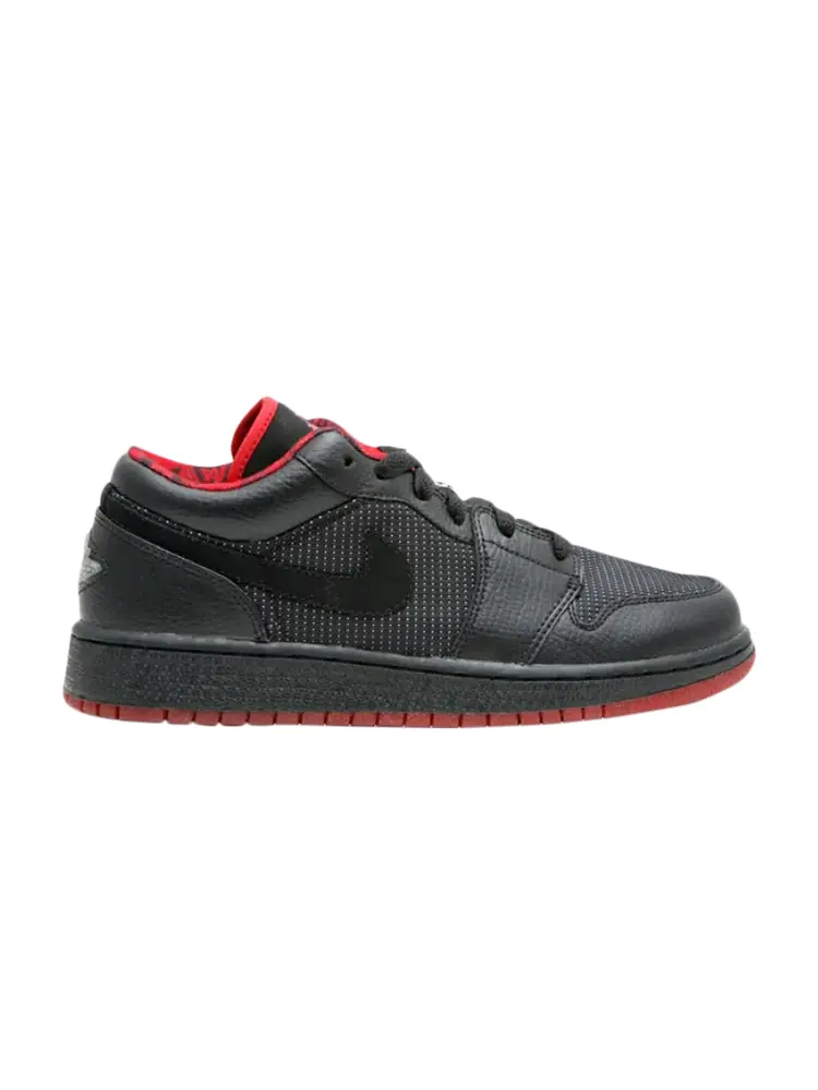 Кроссовки Air Jordan 1 Retro Low GS 'Metallic Silver' — изображение 1 из 1, черный