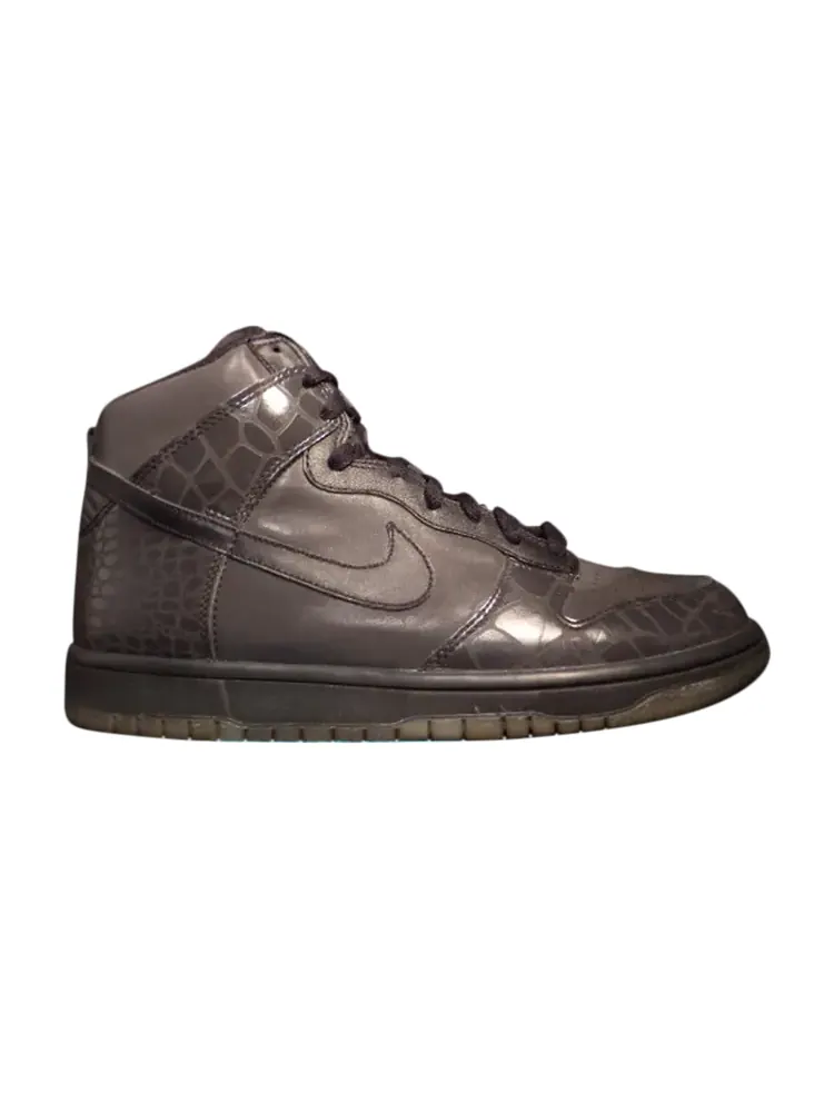 Кроссовки Nike Dunk High 'Reflector Croc' — изображение 1 из 1, черный