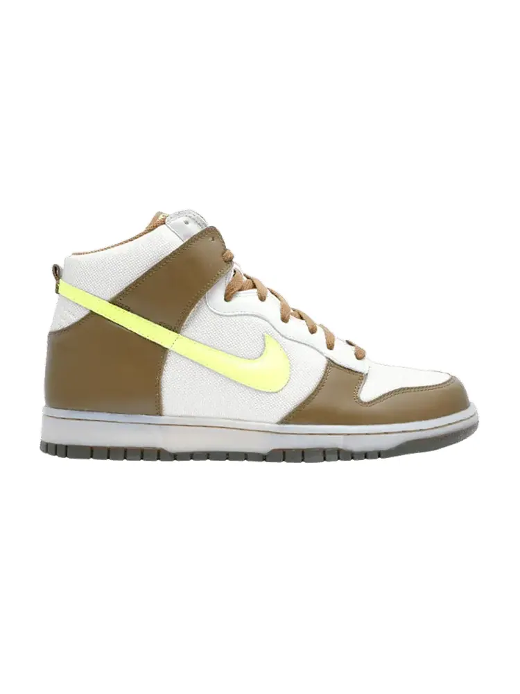 Кроссовки Nike Dunk High, Shrek — изображение 1 из 1, бежевый