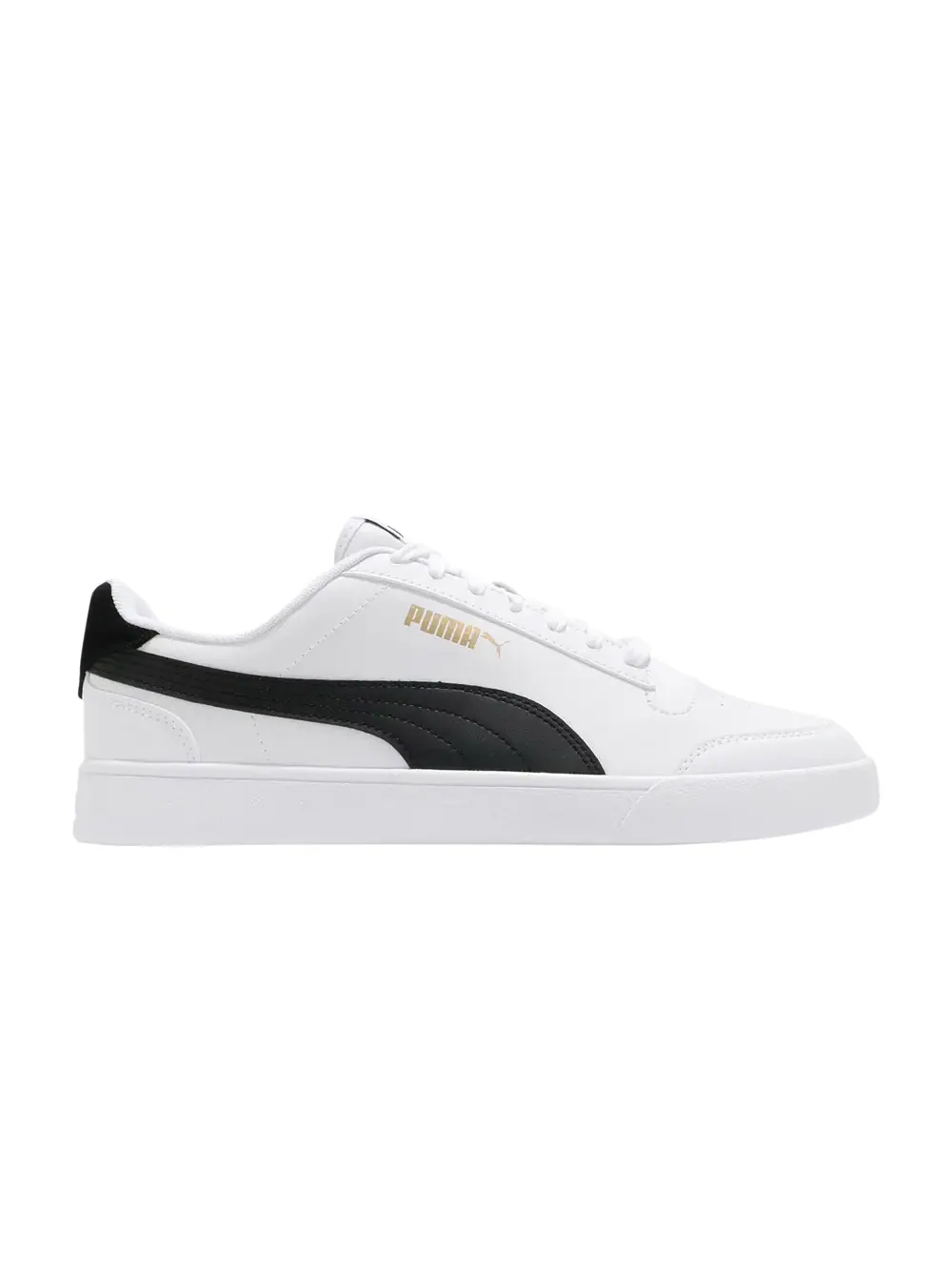 Кроссовки Shuffle Puma — изображение 1 из 1, белый/черный/золотистый