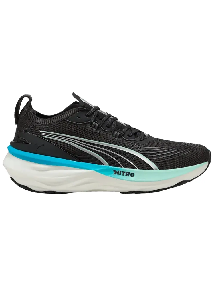 Кроссовки Puma ForeverRun Nitro 2 'Black Speed Blue' — изображение 1 из 1, черный