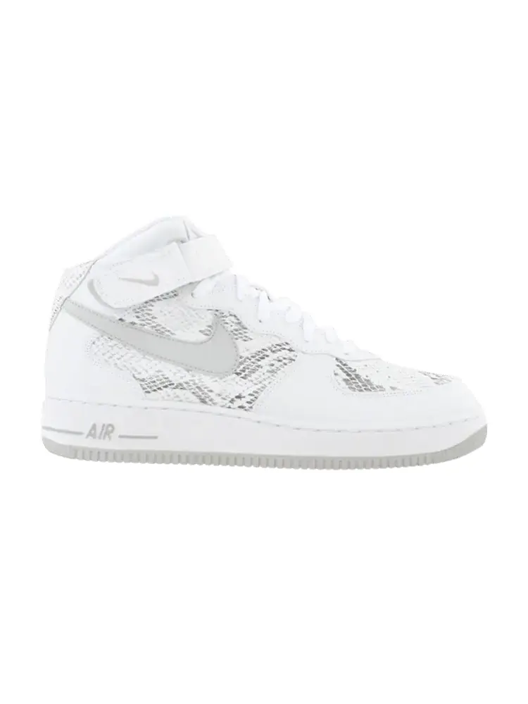 Кроссовки Nike Air Force 1 Mid Premium 'Cocoa Snake' — изображение 1 из 1, белый/серый-черный