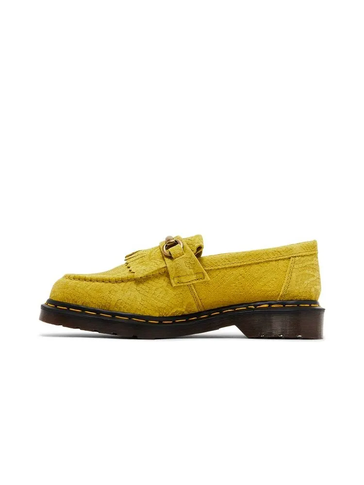 Кроссовки Dr. Martens Adrian Snaffle Repello Emboss Suede Kiltie Loafer Moss Green — изображение 3 из 6, зеленый