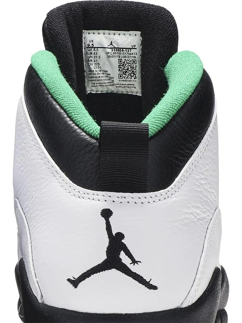 Кроссовки Air Jordan 10 Retro Seattle 2019 — изображение 7 из 8, зеленый