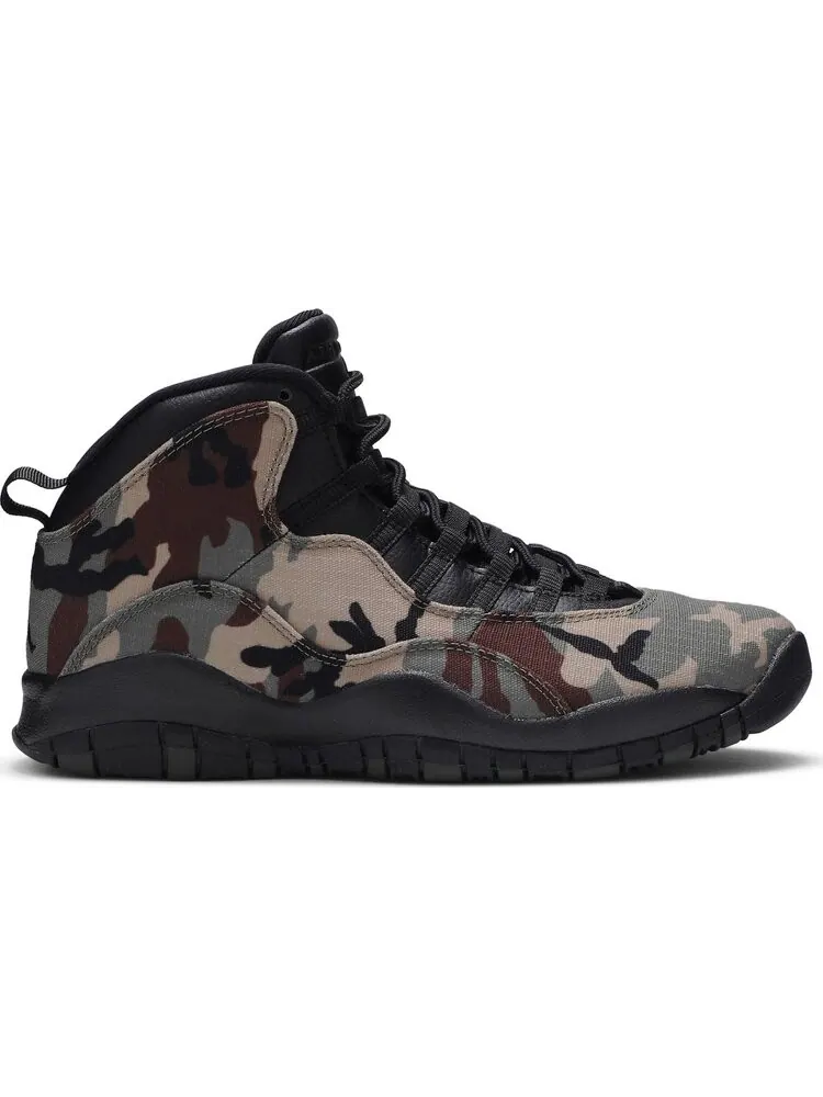 Кроссовки Air Jordan 10 Retro Woodland Camo — изображение 1 из 8, зеленый