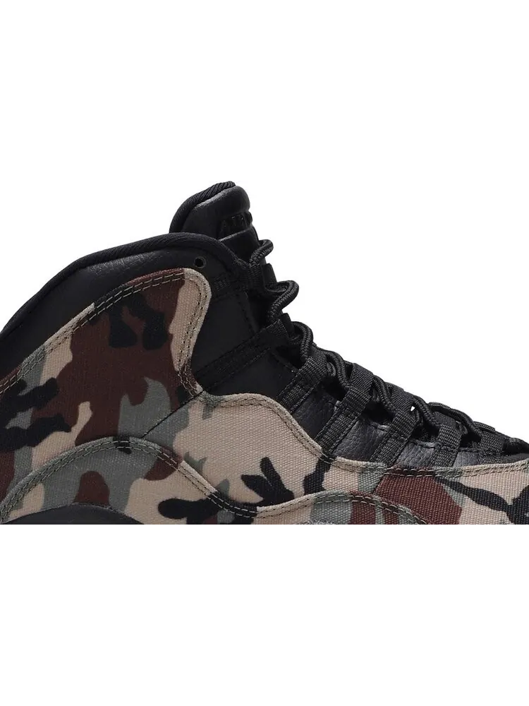 Кроссовки Air Jordan 10 Retro Woodland Camo — изображение 2 из 8, зеленый