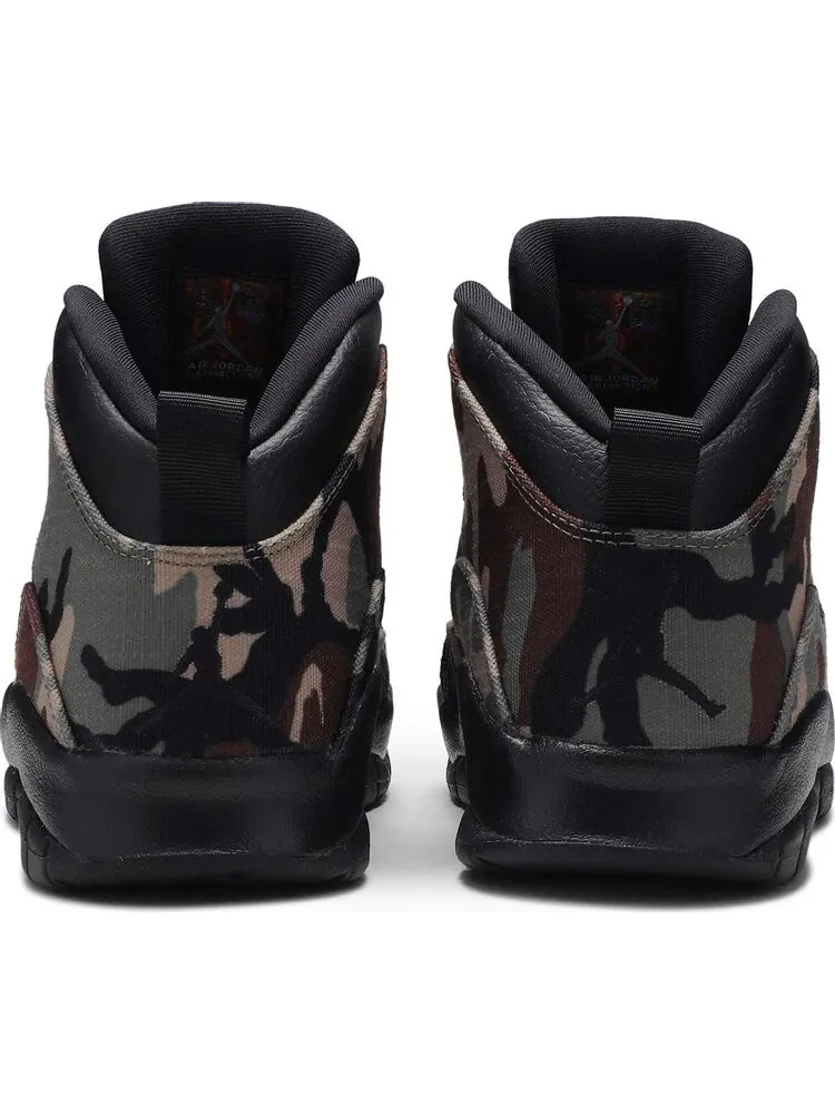 Кроссовки Air Jordan 10 Retro Woodland Camo — изображение 6 из 8, зеленый