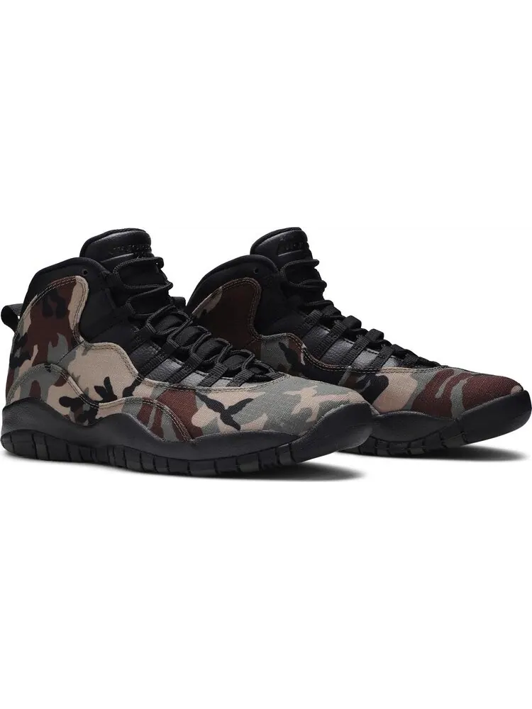 Кроссовки Air Jordan 10 Retro Woodland Camo — изображение 8 из 8, зеленый