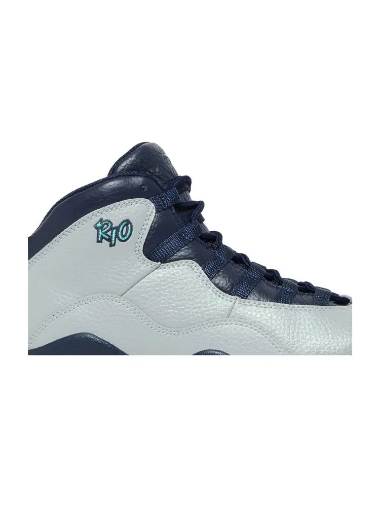 Кроссовки Air Jordan 10 Retro BG 'Rio' — изображение 2 из 4, серый