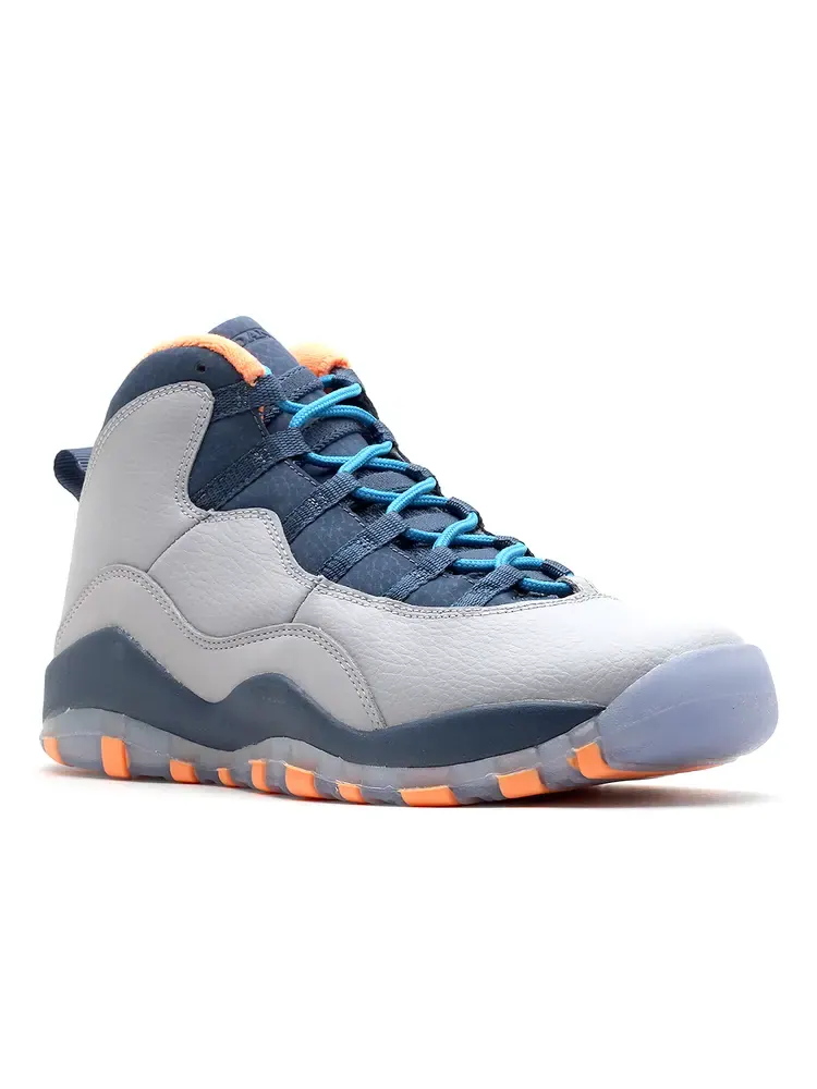 Кроссовки Air Jordan 10 Retro GS 'Bobcats' — изображение 2 из 4, серый