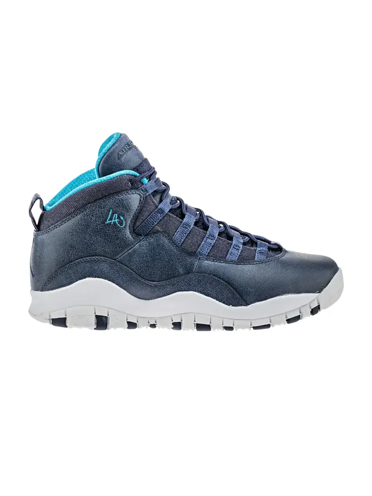 Кроссовки Air Jordan 10 Retro GS 'LA' — изображение 1 из 1, синий