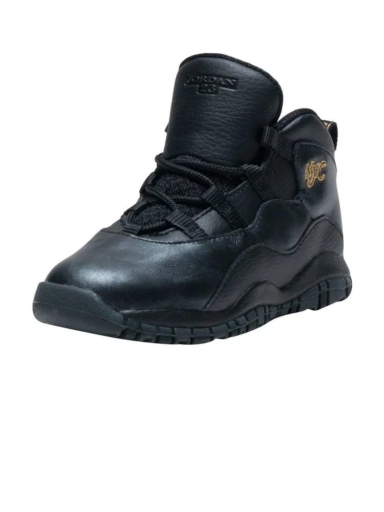 Кроссовки Air Jordan 10 Retro TD 'NYC' — изображение 2 из 4, черный