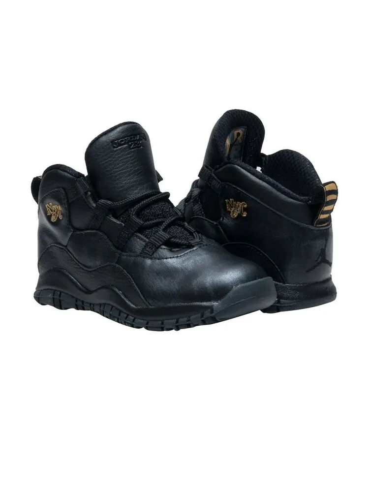 Кроссовки Air Jordan 10 Retro TD 'NYC' — изображение 3 из 4, черный