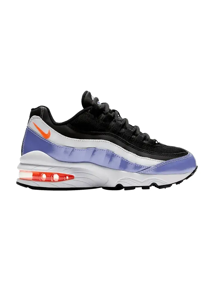 Кроссовки Nike Air Max 95 LE GS 'Black Twilight Pulse' — изображение 1 из 1, черный//белый/оранжевый