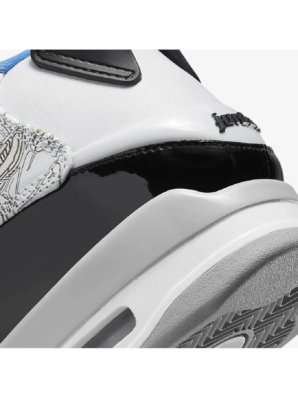 Кроссовки Nike Air Jordan Dub Zero — изображение 7 из 8, черный/голубой/белый
