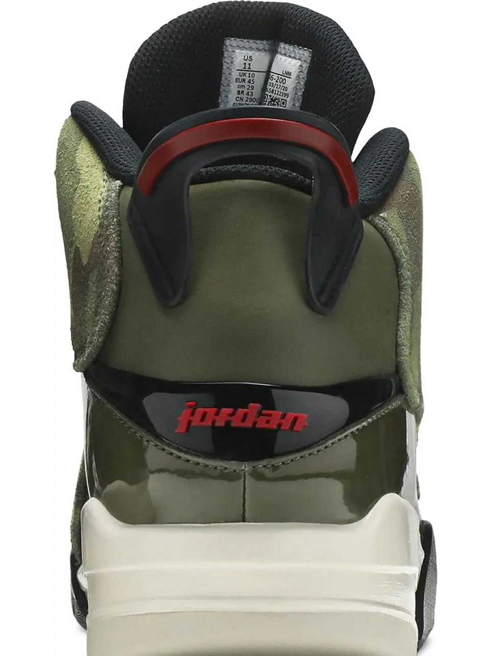 Кроссовки Jordan Dub Zero Olive Camo — изображение 7 из 8, зеленый