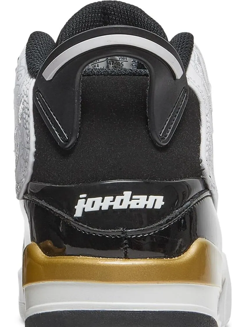 Кроссовки Jordan Dub Zero GS Metallic Gold — изображение 7 из 8, черный