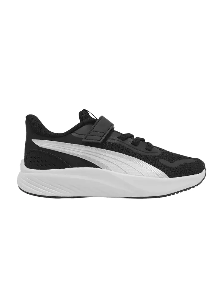 Кроссовки Pounce Lite AC+ Little Kid 'Black White Silver' — изображение 1 из 1, черный белый серебристый