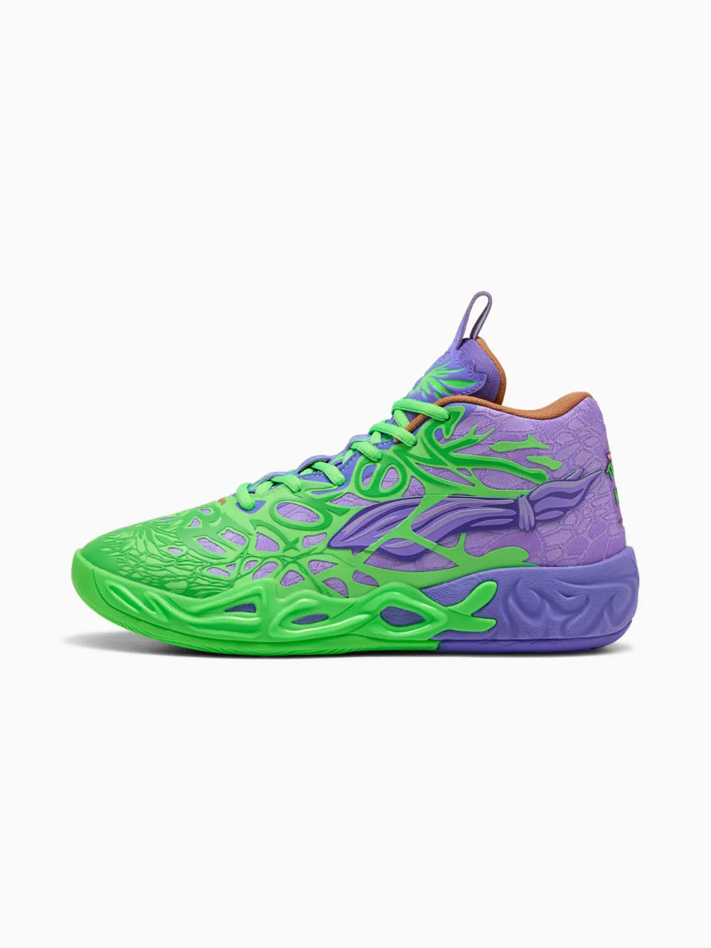Баскетбольные кроссовки унисекс Puma Hoops x TMNT MB.04 R&D — изображение 2 из 9, красный/зеленый