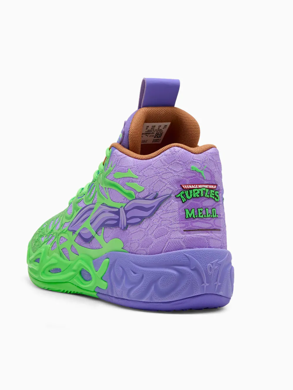 Баскетбольные кроссовки унисекс Puma Hoops x TMNT MB.04 R&D — изображение 5 из 9, красный/зеленый