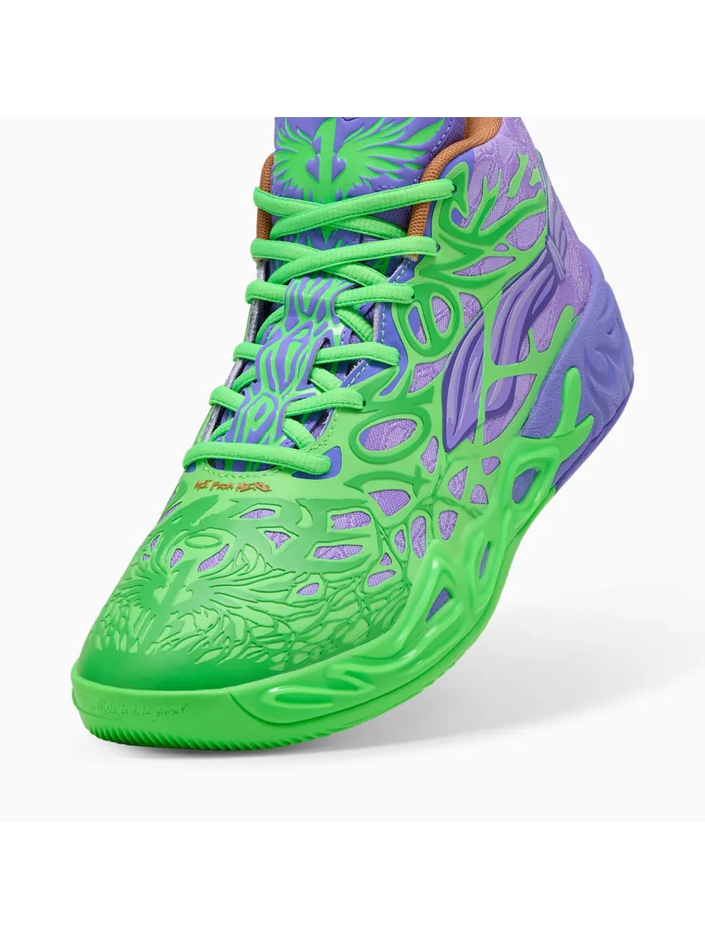 Баскетбольные кроссовки унисекс Puma Hoops x TMNT MB.04 R&D — изображение 6 из 9, красный/зеленый