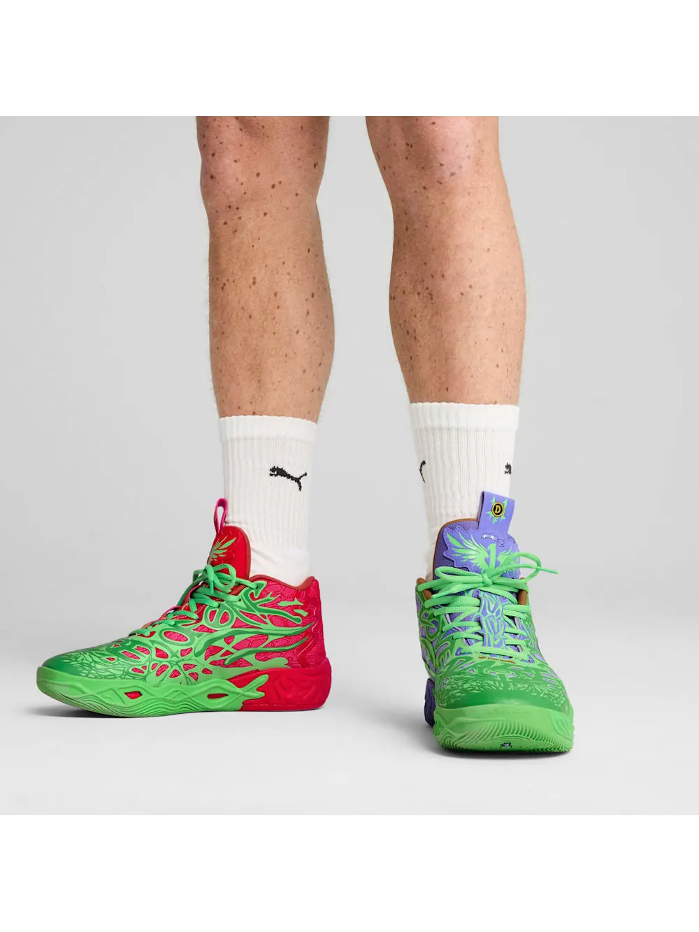 Баскетбольные кроссовки унисекс Puma Hoops x TMNT MB.04 R&D — изображение 8 из 9, красный/зеленый